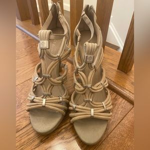 BCBGeneration Jesalyn Strappy Sandal High Heel Size 9 in Tan